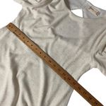 Altar'd State  Heathered Cream Short Sleeve Cutout Back Stretch Mini Dress Small Photo 4