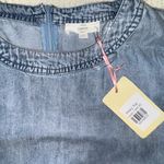 Entro Be Bold Denim Embellished Blouse Photo 2