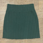 Aerie Green Ribbed Mini Skirt Photo 0