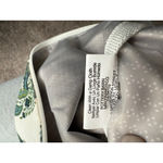 Pottery Barn  Pouch Bag‎ White Green Floral Print Photo 6