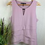White House | Black Market Lavender Matte Jersey Layering Shell Top from L Photo 1