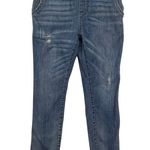 Free People  Women’s Milo Distressed Tapered Leg Denim Overalls size 31 Photo 3