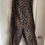 Ganni 987  Leopard Print Jumpsuit Size 34 Color Cream Brown Photo 4