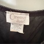Cinema Exoile Black Chemise Lingerie Slip Camisole Top large Photo 3