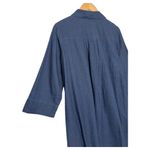 COS  Dress Womens 8 Shirt Dress Henley Button Pockets Dark Wash Denim Blue Photo 10