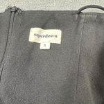 superdown Revolve  Black Mini Dress S Spaghetti Strap Ruched Slit Back Zip Party Photo 6