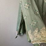 Cottagecore Boho Forest Fairy Womens Dress Medium Sequins Princess Event Party Green Photo 4