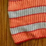 Lumiere Orange Striped Slouchy Knit Sweater Womens Large Photo 5