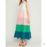 Entro women’s color block maxi dress Photo 2