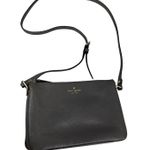 Kate Spade Leila Triple Gusset Gray Leather Crossbody Purse Photo 0