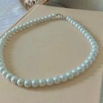 White Pearl Choker Necklace Vintage “Palerma” Short Classic Elegant Style Photo 0