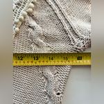 Anthropologie Angel of the North  Lace Crochet Cable Knit Boho Sweater Cardigan S Photo 4