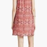 Lucky Brand Kaye Red Multicolor Paisley Halter Fully Lined Mini Dress, Sz S Photo 3