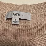 Fate Womens Size Large‎ Light Beige Sleeveless Sweater Back Tie Coastal Preppy Tan Photo 2