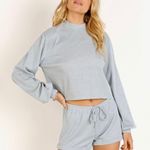Beach Riot  Lounge Sweater Silver Photo 4