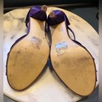 David's Bridal Purple Satin Jewel Hardware Heels Sz 8 Summer Shoe. Photo 9