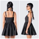 Finesse Black Corset Belle Structured Full Skirt Mini Dress Plus Size 1X Photo 3