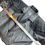 Vintage Greg Bell Leather 80’s Matrix Black Paisley Patchwork Long Trench Coat Size L Photo 9