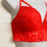 PINK - Victoria's Secret Victoria's Secret Pink Lace Bralette Bra Lightly Lined Wireless Strappy Sz Small Photo 1