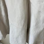 Sandro  sportswear cream linen blend patchwork midi skirt Photo 3