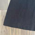 Saks 5th Avenue Vintage Saks Fifth Avenue High Waist A-Line 100% Linen Midi Skirt in Black Large Photo 3