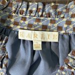 Karlie  Tiered Mini Dress Long Sleeve Ruffle Neck Geometric Print Large Photo 10