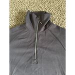 Trendy Queen Women's Gray Oversized Sweatshirts Half Zip Pullover Size Small Photo 2