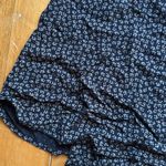 Brandy Melville Navy Floral Wrap Mini Skirt Photo 1