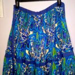 Plenty By Tracy Reese Plenty by Tracy Reece 100% silk paisley print pleated skirt Photo 5