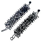 Bundle of 2 Black and Blue Beaded Bracelets Photo 0