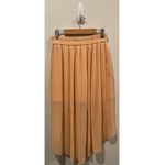 Urban Outfitters KIMCHI BLUE High Low Cream Peach Pleated Skirt Photo 3