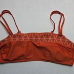 Xhilaration  Orange Smock Swim Sports Bra Beach Bralette Bikini Top L Large Photo 0