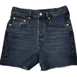 Levi's  Premium 501 Jean Shorts 25" Dark Wash Cutoffs Button Fly‎ Stretch Denim Photo 0