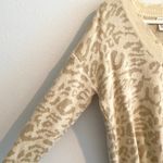 Main Strip Distressed Cheetah Print Sweater Photo 3