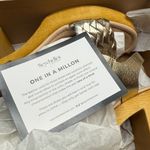 Seychelles Timber Gold Metallic Platform Wood Chunky Block Heel Sandal NEW Photo 9