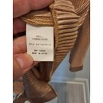 MELLODAY Size M Womens Champaign Long Sleeve Button Down Dressy Top Photo 2