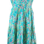 J Crew Green Floral Ruffle Sleeveless Midi Dress 8 Garden Party Romantic Core Photo 0