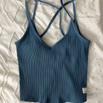 Vuori  Ribbed Strappy Tank Shelf Bra Back Crop Size XS Photo 0