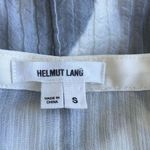 Helmut Lang  Mars Print White Grey V Neck Top Photo 8
