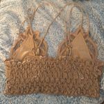 Free People One Nude Tan Adella Lace Bralette Bra XS Photo 5