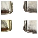 Vintage Gold Clutch‎ Prom Purse Pocketbook 10" Kiss Lock Chain Strap Satin Glam Photo 12