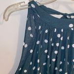 FATE. NWT Kaitlynn Green Polka Dotted Tie-Back High Scoop Neck Romper S Photo 7