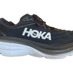 Hoka  One One Bondi 8  Mens Sneakers Size 10.5D Running Comfort Black White Photo 0