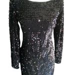 Leslie Fay stunning black sequin gown-size 6 Photo 4