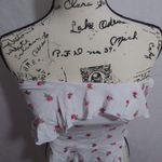 Sky to Moon Asymmetrical Ruffle Tube Top Strapless Backless Bandeau Top Size L White Size L Photo 3