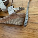 UGG  Gold  Wedge Sandals with Cork Heel Size 8.5 Photo 1