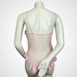 Vintage Teddy Lingerie Pink Ruffles Lace Photo 1