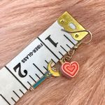 Moon Wands & Retro Pink Hearts Earrings Photo 5