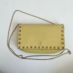 Valentino Garavani  light yellow rockstud single pocket flap crossbody bag Photo 0