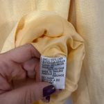 Talbots Vintage 100% linen yellow single button blazer 6 Photo 4
